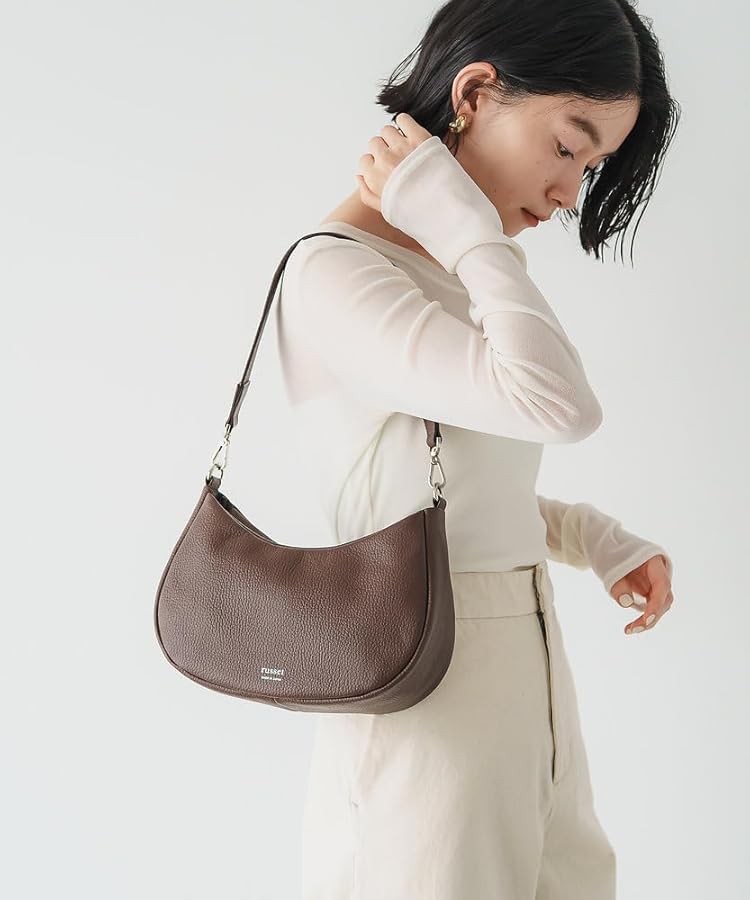 russet ハーフムーン2wayショルダーバッグ ブラック Amazon | [ラシット] WEB限定 ハーフムーン2wayショルダーバッグ